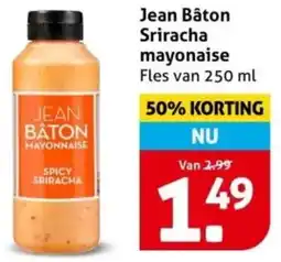 Hoogvliet Jean Bâton Sriracha mayonaise aanbieding