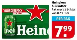 Hoogvliet Heineken blikkoffer aanbieding