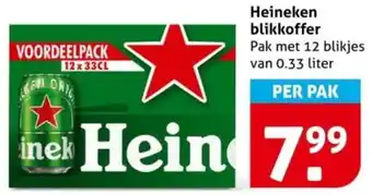 Hoogvliet Heineken blikkoffer aanbieding