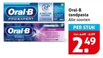 Hoogvliet Oral B tandpasta aanbieding