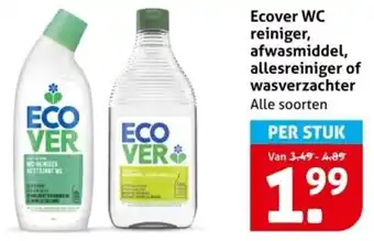 Hoogvliet Ecover WC reiniger, afwasmiddel, allesreiniger of wasverzachter aanbieding
