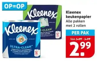 Hoogvliet Kleenex keukenpapier aanbieding