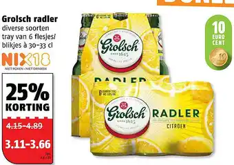 Poiesz Grolsch radler aanbieding