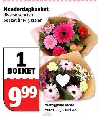 Poiesz Moederdagboeket aanbieding