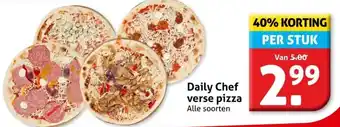 Hoogvliet Daily Chef verse pizza aanbieding
