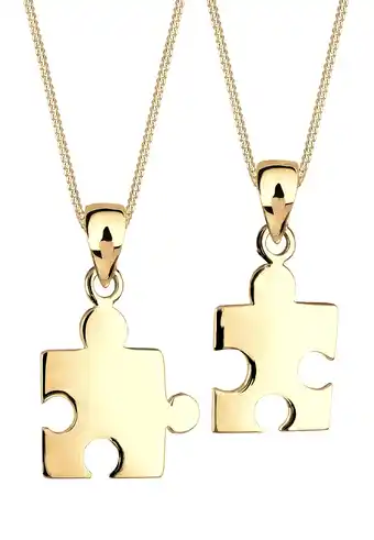 Douglas Elli Dames Puzzelstuk Hanger Set Partner Bond in 925 sterling zilver aanbieding