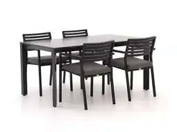 Kees Smit Bellagio Rumo/Sestino 160cm dining tuinset 5-delig stapelbaar aanbieding