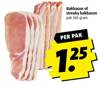 Boni Bakbacon of streaky bakbacon aanbieding