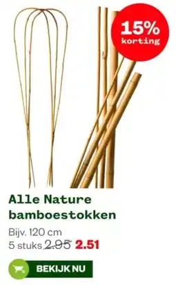 Welkoop Alle Nature bamboestokken aanbieding