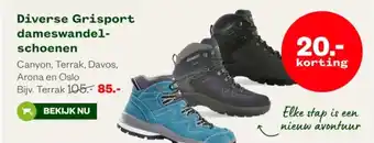 Welkoop Diverse Grisport dameswandelschoenen aanbieding