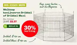 Welkoop Welkoop konijnenren Dribbel of Dribbel Maxi aanbieding