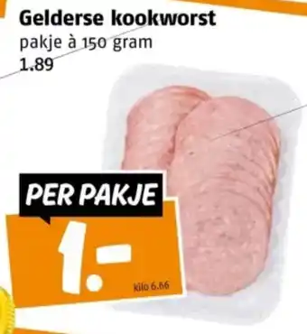 Poiesz Gelderse kookworst aanbieding