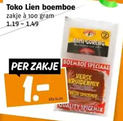 Poiesz Toko Lien boemboe aanbieding