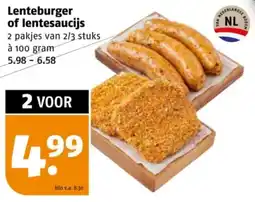 Poiesz Lenteburger of lentesaucijs aanbieding