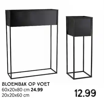 Xenos Bloembak op voet 20x20x60 cm aanbieding