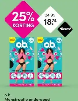 DA o.b. aanbieding