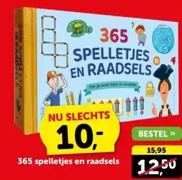 Boekenvoordeel 365 spelletjes en raadsels aanbieding