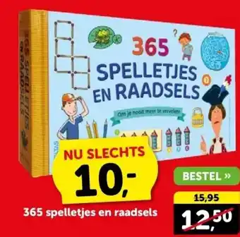 Boekenvoordeel 365 spelletjes en raadsels aanbieding