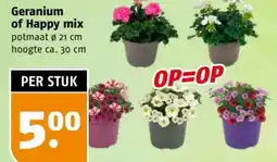 Poiesz Geranium of Happy mix aanbieding