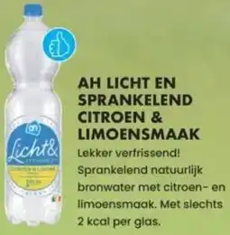 Albert Heijn Ah licht en sprankelend citroen & limoensmaak aanbieding