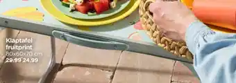 Xenos Klaptafel fruitprint aanbieding