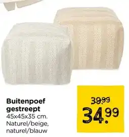 Xenos Buitenpoef gestreept aanbieding