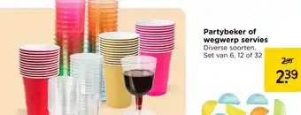 Xenos Partybeker of wegwerp servies aanbieding