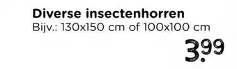 Xenos Dakraam hordoek elastisch - zwart - 130x150 cm aanbieding