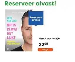 The Read Shop Niets is wat het lijkt aanbieding