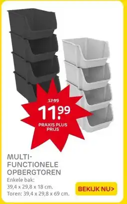 Praxis MULTI- FUNCTIONELE OPBERGTOREN aanbieding