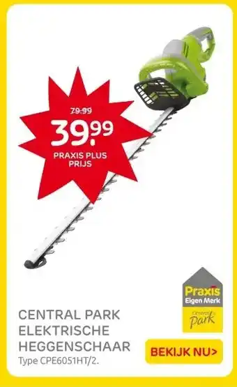 Praxis CENTRAL PARK ELEKTRISCHE HEGGENSCHAAR aanbieding