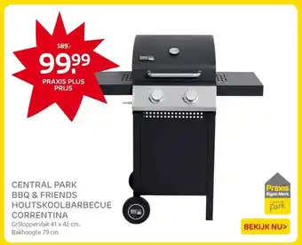 Praxis CENTRAL PARK BBQ & FRIENDS HOUTSKOOLBARBECUE CORRENTINA aanbieding
