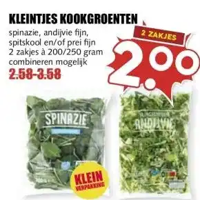 MCD Supermarkt KLEINTJES KOOKGROENTEN aanbieding