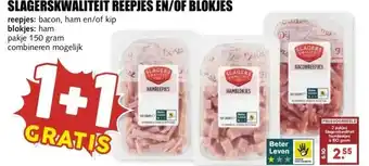 MCD Supermarkt SLAGERSKWALITEIT REEPJES EN/OF BLOKJES aanbieding