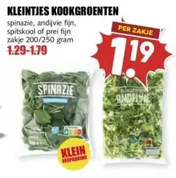 MCD Supermarkt KLEINTJES KOOKGROENTEN aanbieding