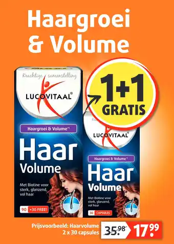 Lucovitaal Haargroei & Volume aanbieding