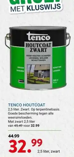 Kluswijs TENCO HOUTCOAT aanbieding
