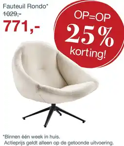 IN.HOUSE Fauteuil Rondo aanbieding