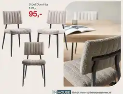IN.HOUSE Stoel Dominta aanbieding