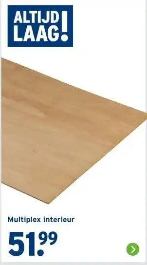 GAMMA Multiplex interieur aanbieding