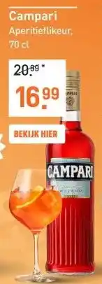 Gall & Gall Campari 70CL Likeuren aanbieding