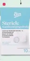 Etos Etos steriele wondreinigingsdoekjes 10 doekjes aanbieding