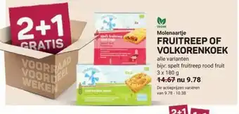 Ekoplaza FRUITREEP OF VOLKORENKOEK aanbieding