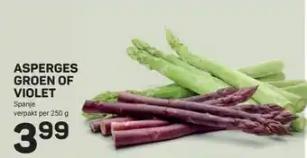 Ekoplaza ASPERGES GROEN OF VIOLET aanbieding