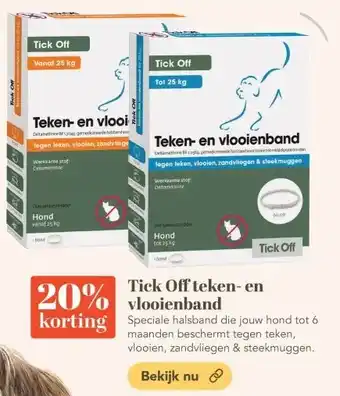 Discus Tick Off teken en vlooienband aanbieding
