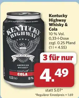 Combi Kentucky Highway Whisky & Cola aanbieding