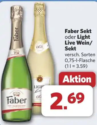 Combi Faber Sekt oder Light Live Wein/ Sekt aanbieding