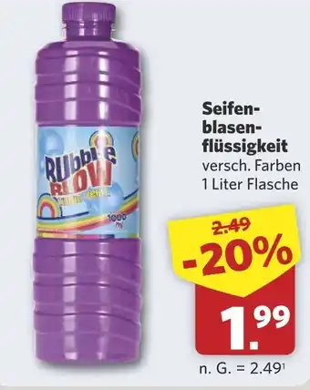 Combi Seifen- blasen- flüssigkeit aanbieding