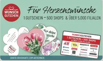 Combi WUNSCH GUTSCHEIN aanbieding