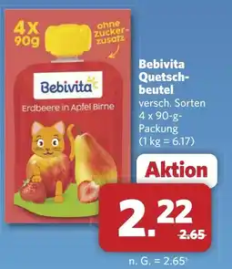 Combi Bebivita Quetsch- peutel aanbieding